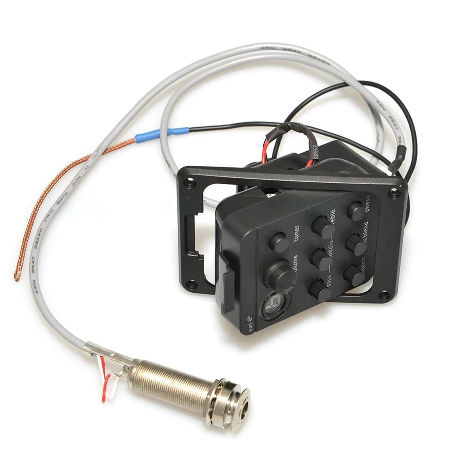 4 -pasmowy Gitara Akustyczna Przedwzmacniacz EQ Tuner Piezo Mic Beat For Acoustic Guitar Pickups Akcesoria(301 with Mic)