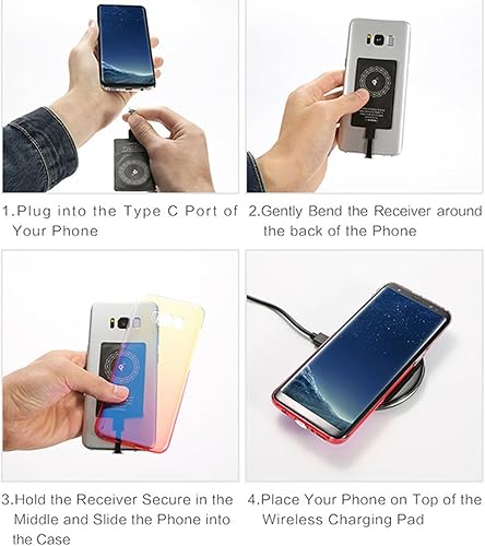 Miniatura 6 de Wireless Charging Adapter  Electronic Components Type-C 5W  Slim Receiver Adapter  Wireless Charging Receiver for Fast, Efficient, and Safe