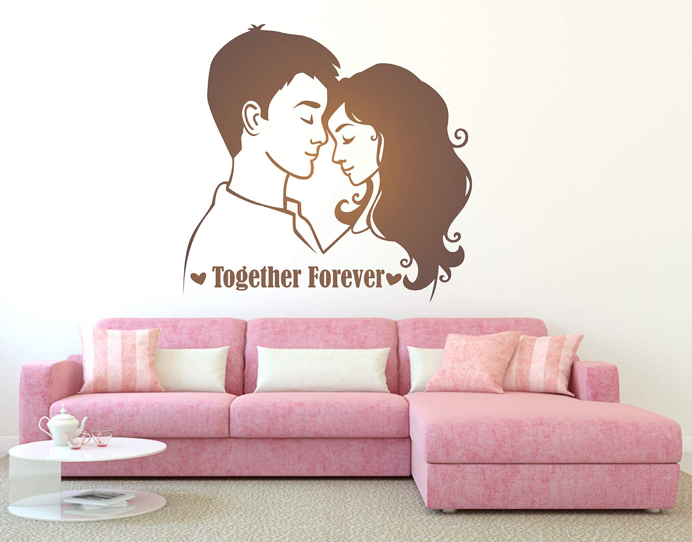 LANSTICK Together Forever with Couple Sticker for Wall Decoration-image-18