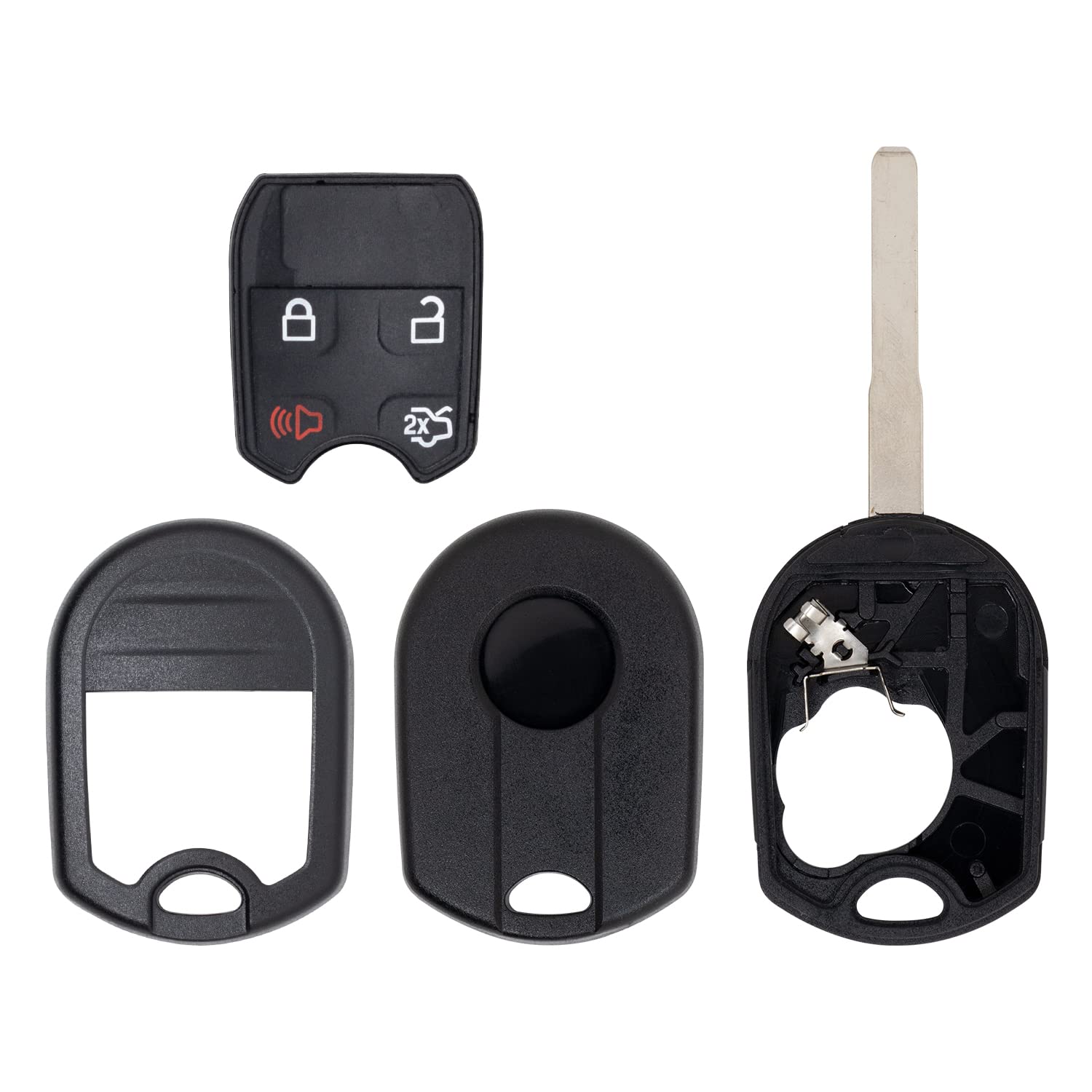 Key Fob Shell Case for Transit Connect Escape C-Max Fiesta Focus 164-R8046 R8046 - Picture 1 of 4