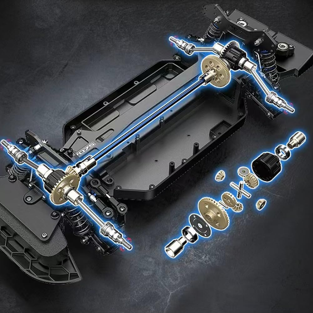 X-Verse MJX 10303 1:10 zdalnie sterowany samochód dla dorosłych, RC Drift Auto z bezszczotkowym silnikiem, 4WD RTR All Terrain Offroad Drift, baterie nie wchodzą w zakres dostawy (sprzedawane