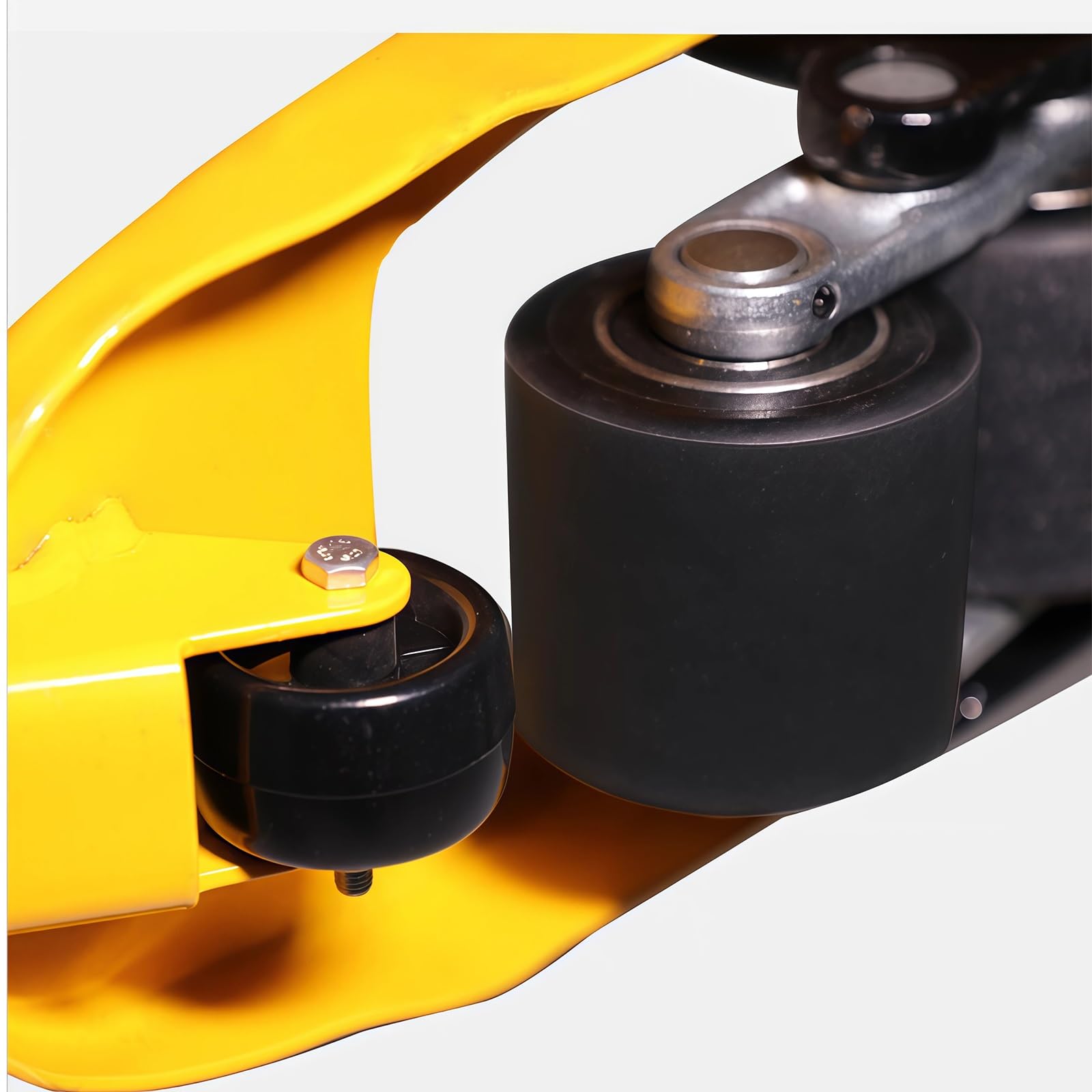 Transpallet Sollevatore for pallet manuale con forca regolabile a bilanciere for lo spostamento di materiali in officina