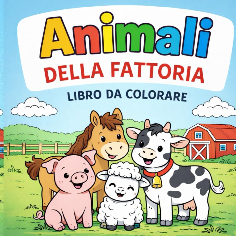 Animali della Fattoria – Libro da Colorare