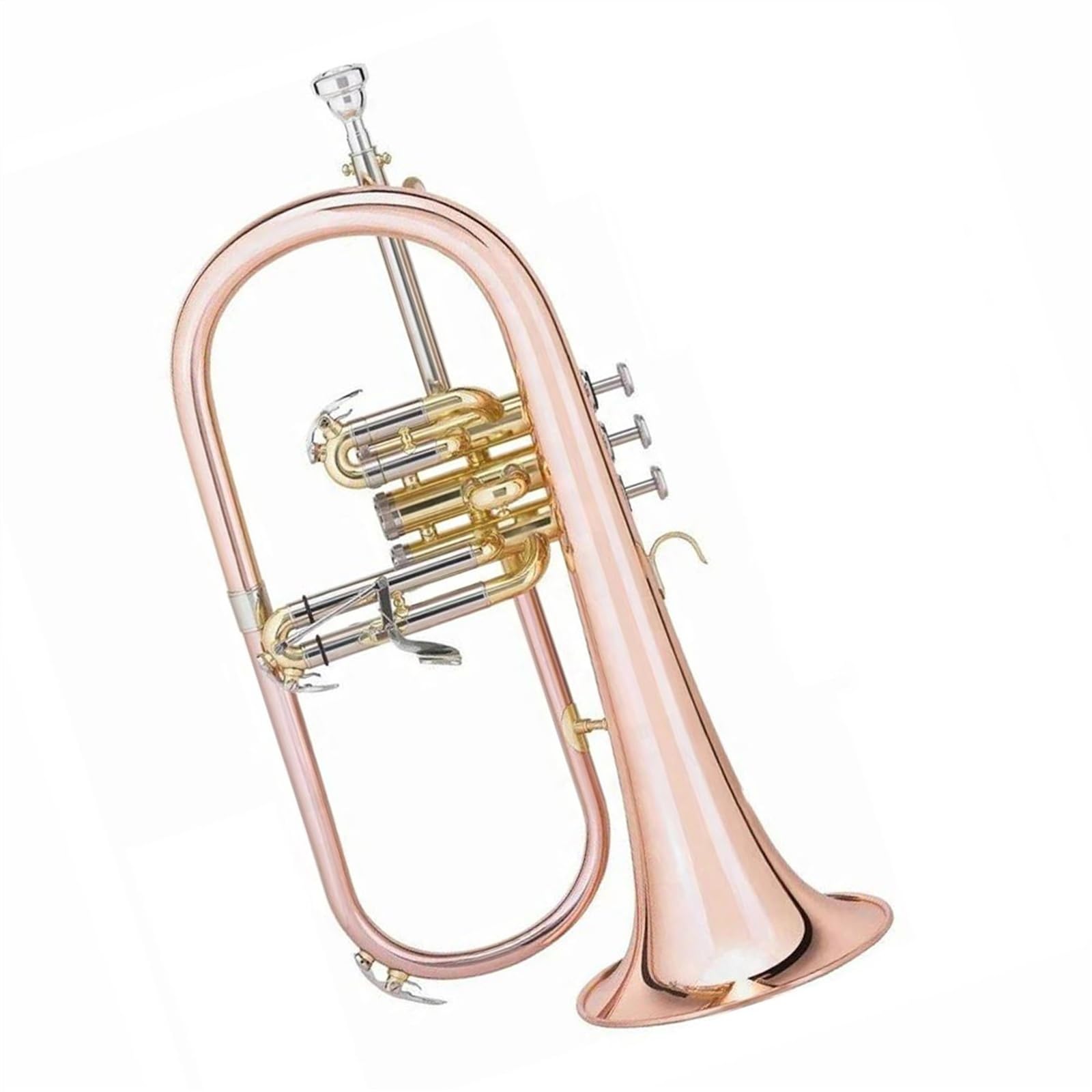 Trompeta Trompeta De Fliscorno De Cobre Fosforado En Clave Bb Instrumento Musical Profesional De Acero Inoxidable