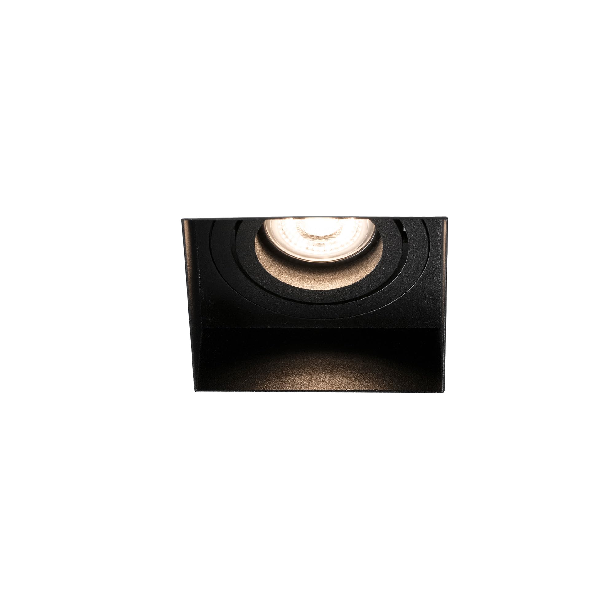 Faro Barcelona 40113 - HYDE SQ Encastrable noir carré orientable sans encadrement