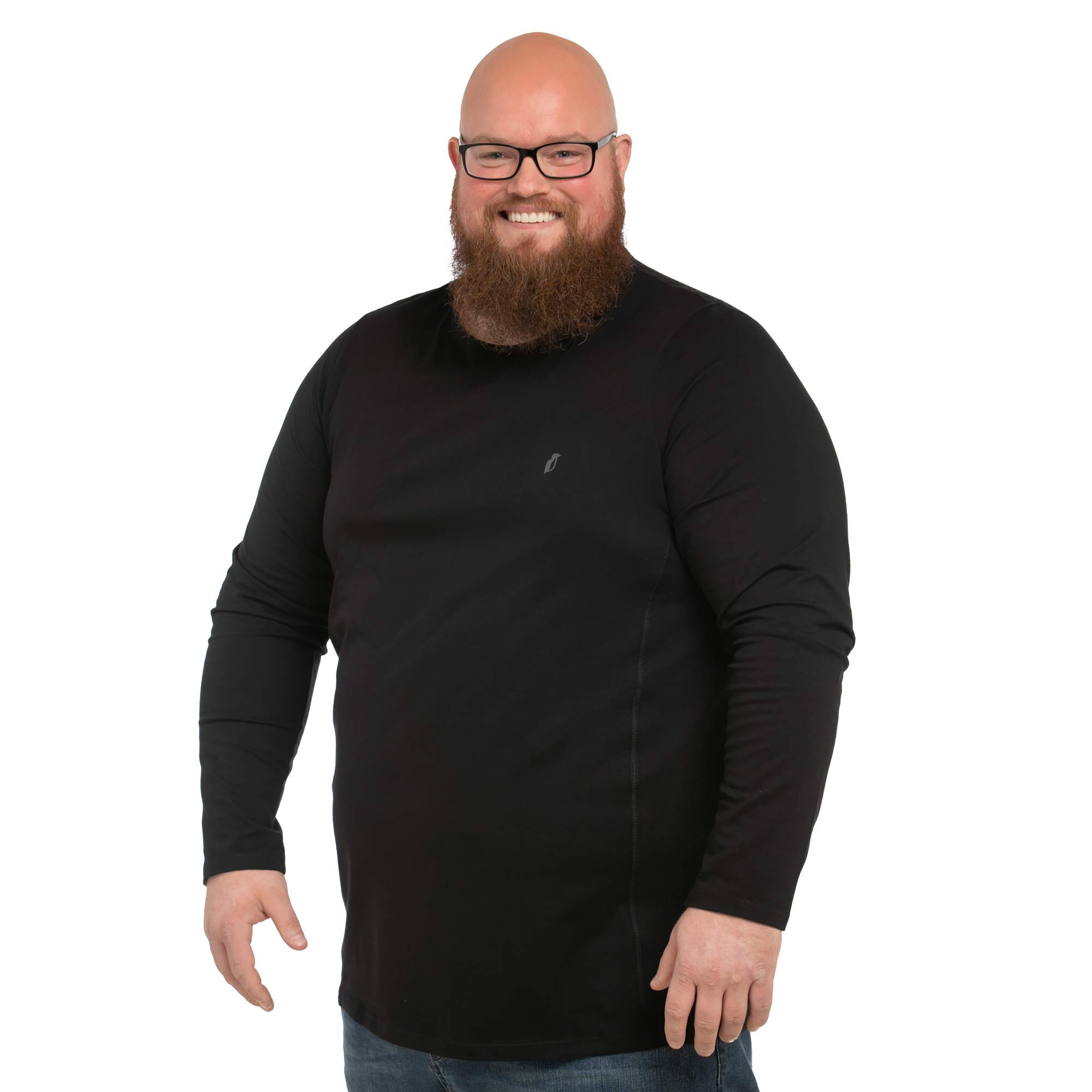 Alca - T-Shirt Manica Lunga per Uomini con Taglie Forti dalla 2XL alla 8XL. T-Shirt Manica Lunga da Uomo. Tee Maglietta a Maniche Lunghe Uomo.