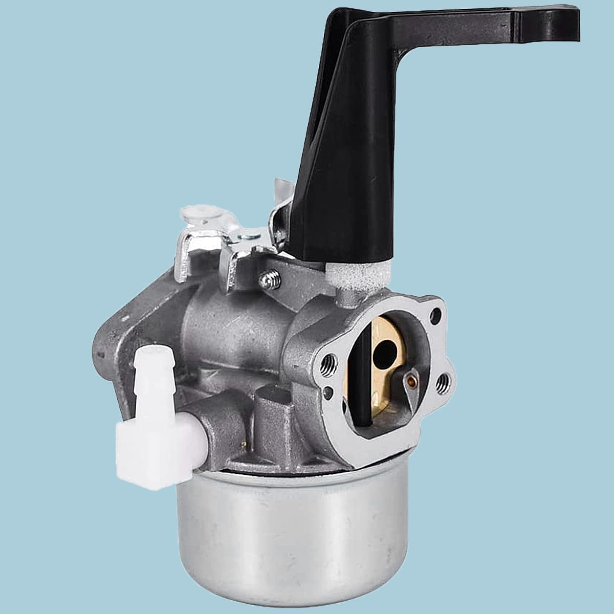 ZAMDOE Gaźnik do Briggs & Stratton 110402 110412 215369 Pręt silnika z silnikiem 696065 697422 Gaźnik Filtr powietrza Świeca zapłonowa Uszczelki węży paliwowych