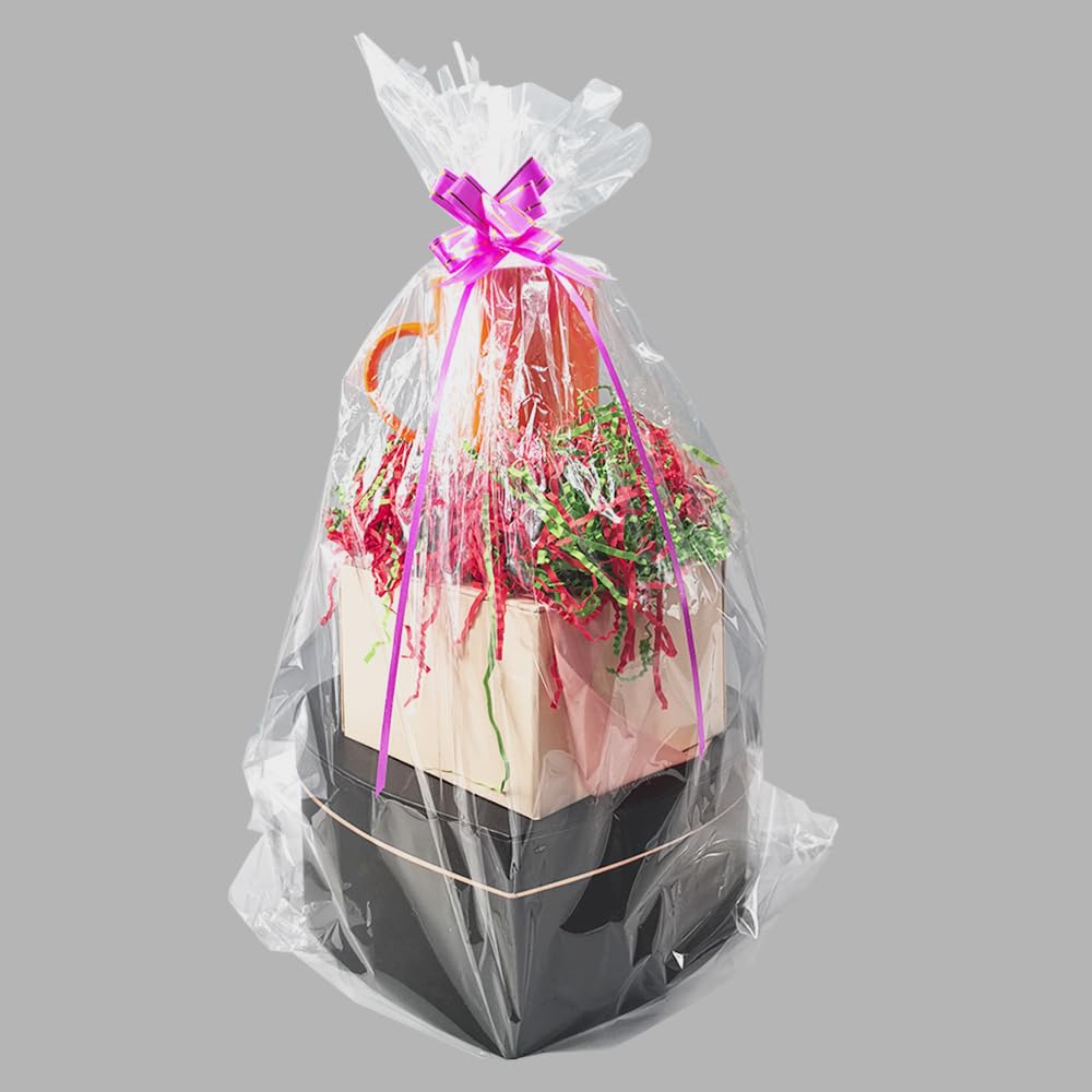 Emballage Pour Patisserie Lot De 300 Sacs En Plastique Et 100 Autocollants Faits à La Main, Sacs Sachet Transparent Cellophane