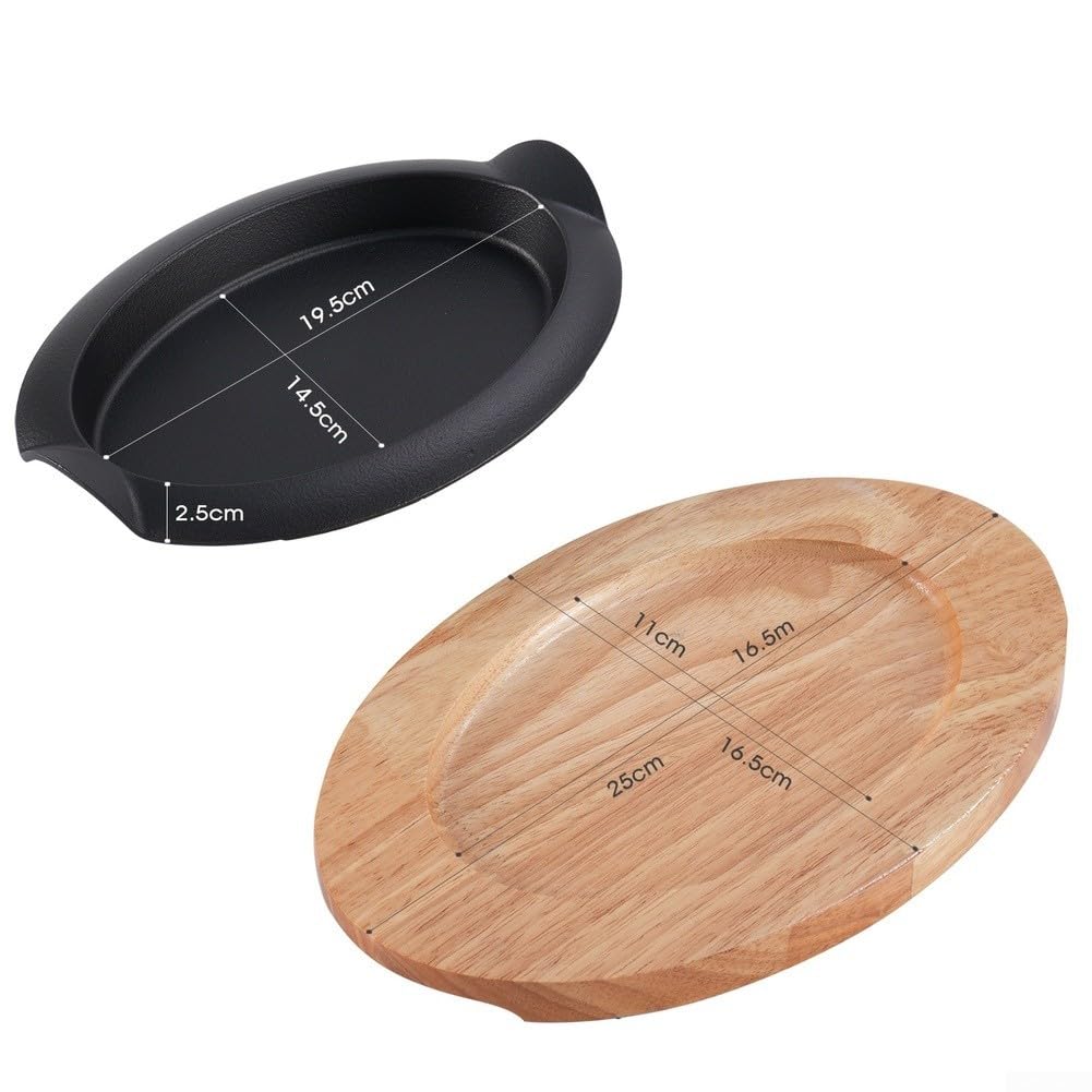 Sartén de hierro fundido preseasoned para barbacoa y carne, parrilla profesional de interior para estufas de gas, sartén negra de 28 cm (2013)