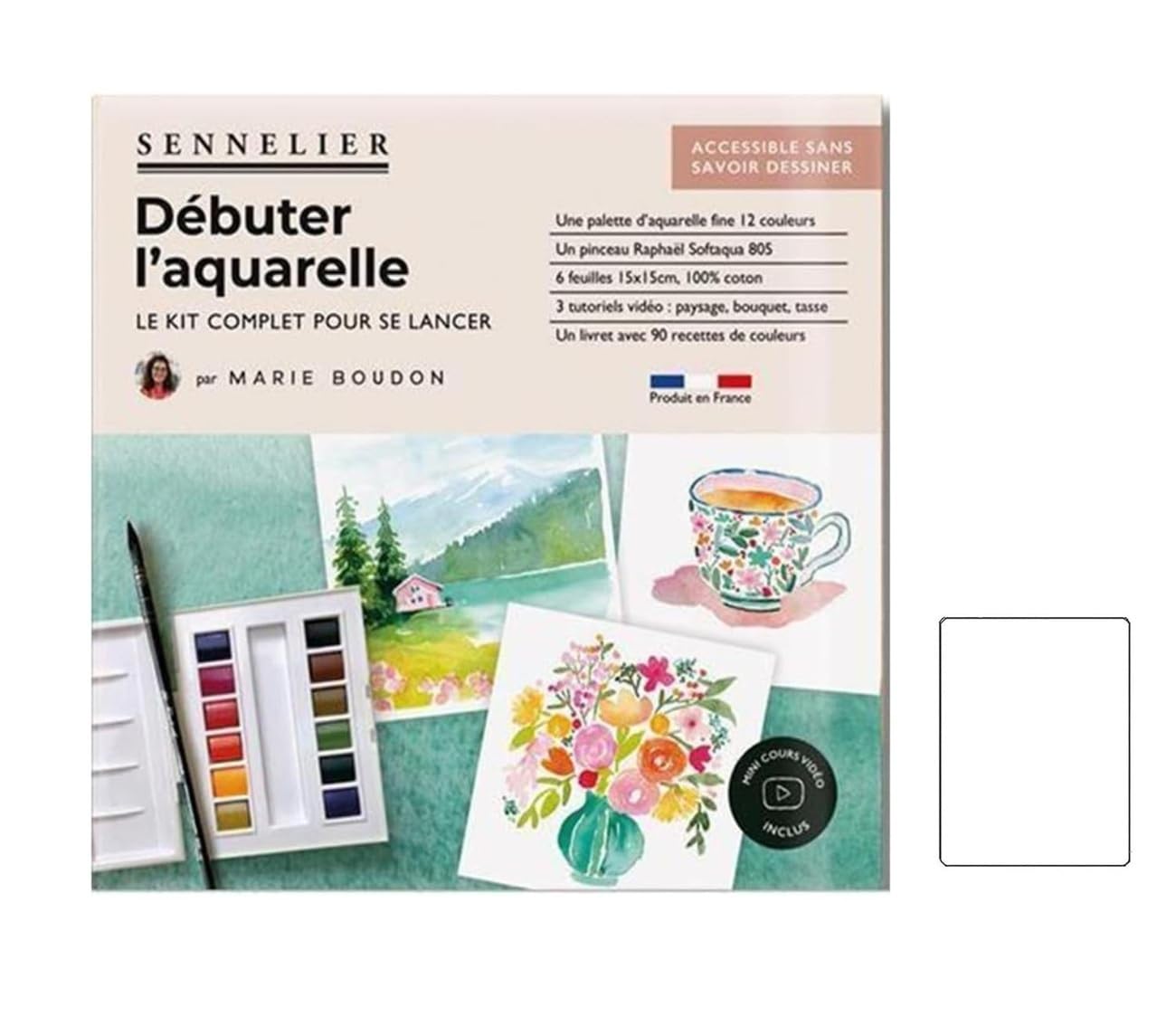 Sennelier Peinture Aquarelle - Marie Boudon set decouverte et 1 cartes