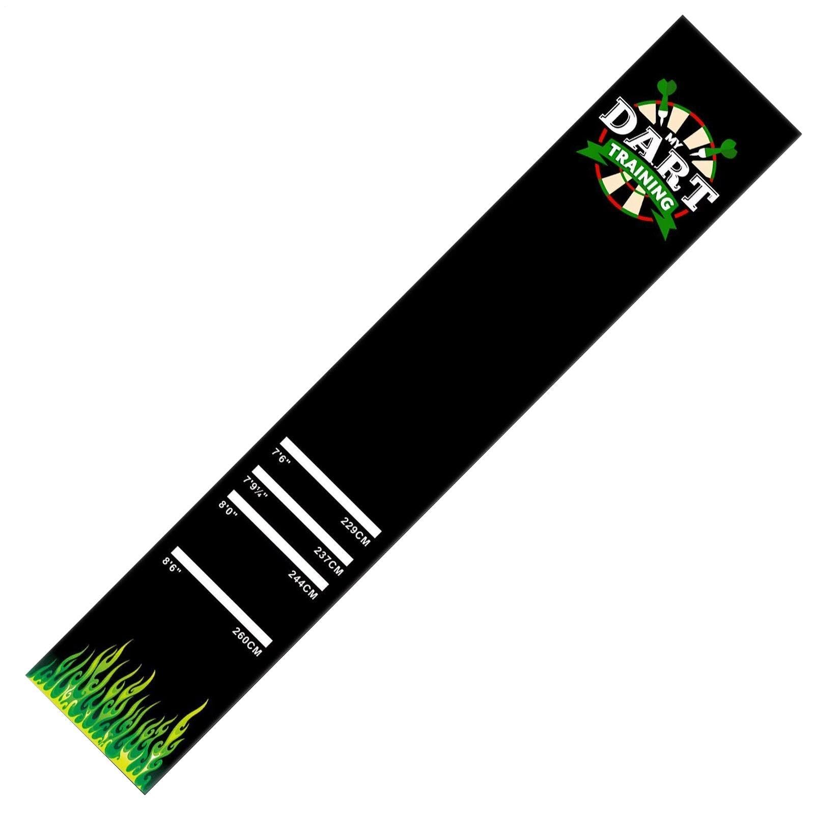 Darts Mat - Non-slip Runner Shock Absorbing - with 4 Throw Distances 300x34cm Dart Carpet Mat - for Men Women Family Outdoor Playroom Bar Party