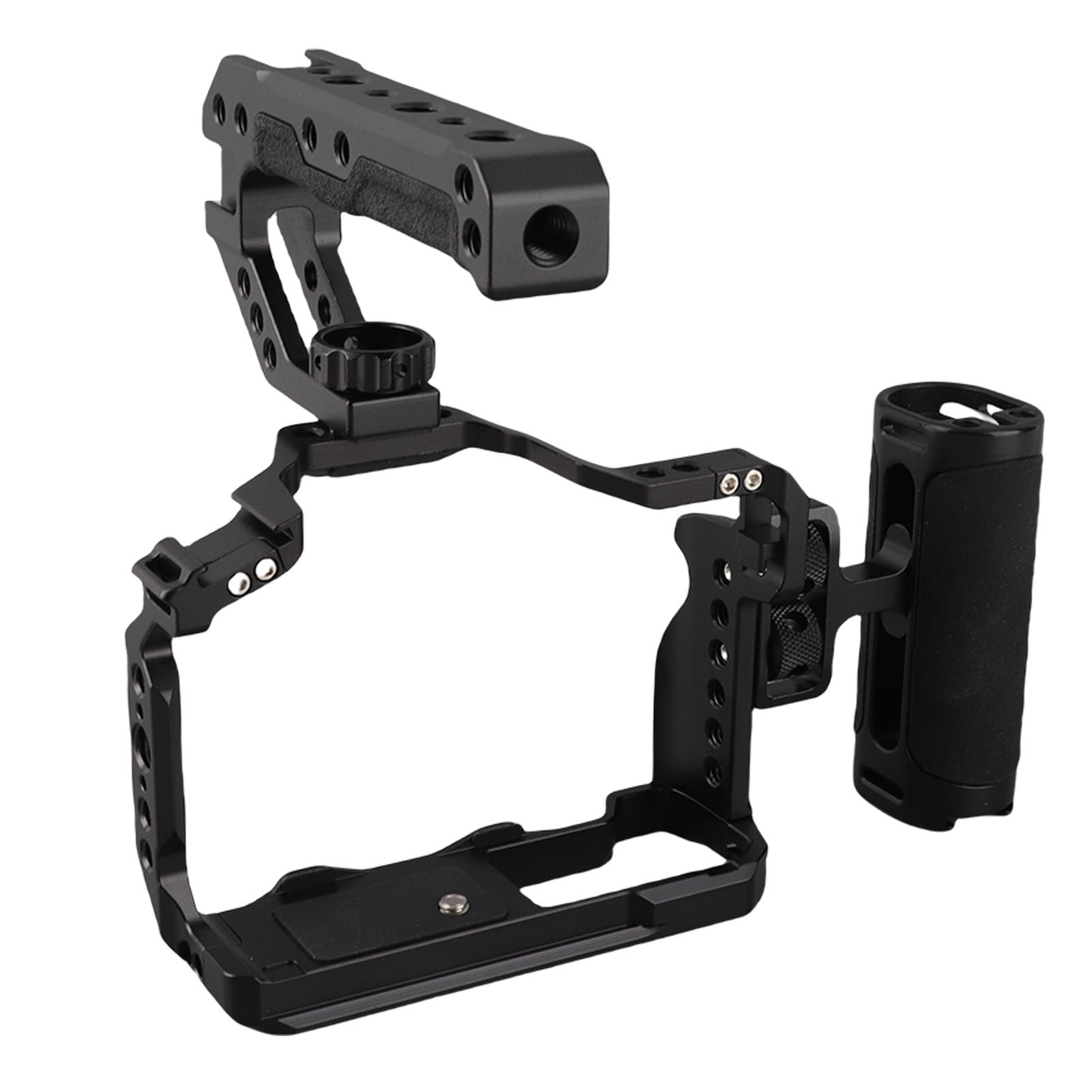 Jaula Completa para Cámara de Vídeo con Asas Ajustables y Numerosos Orificios para Tornillos para Cámaras Compatibles con R50