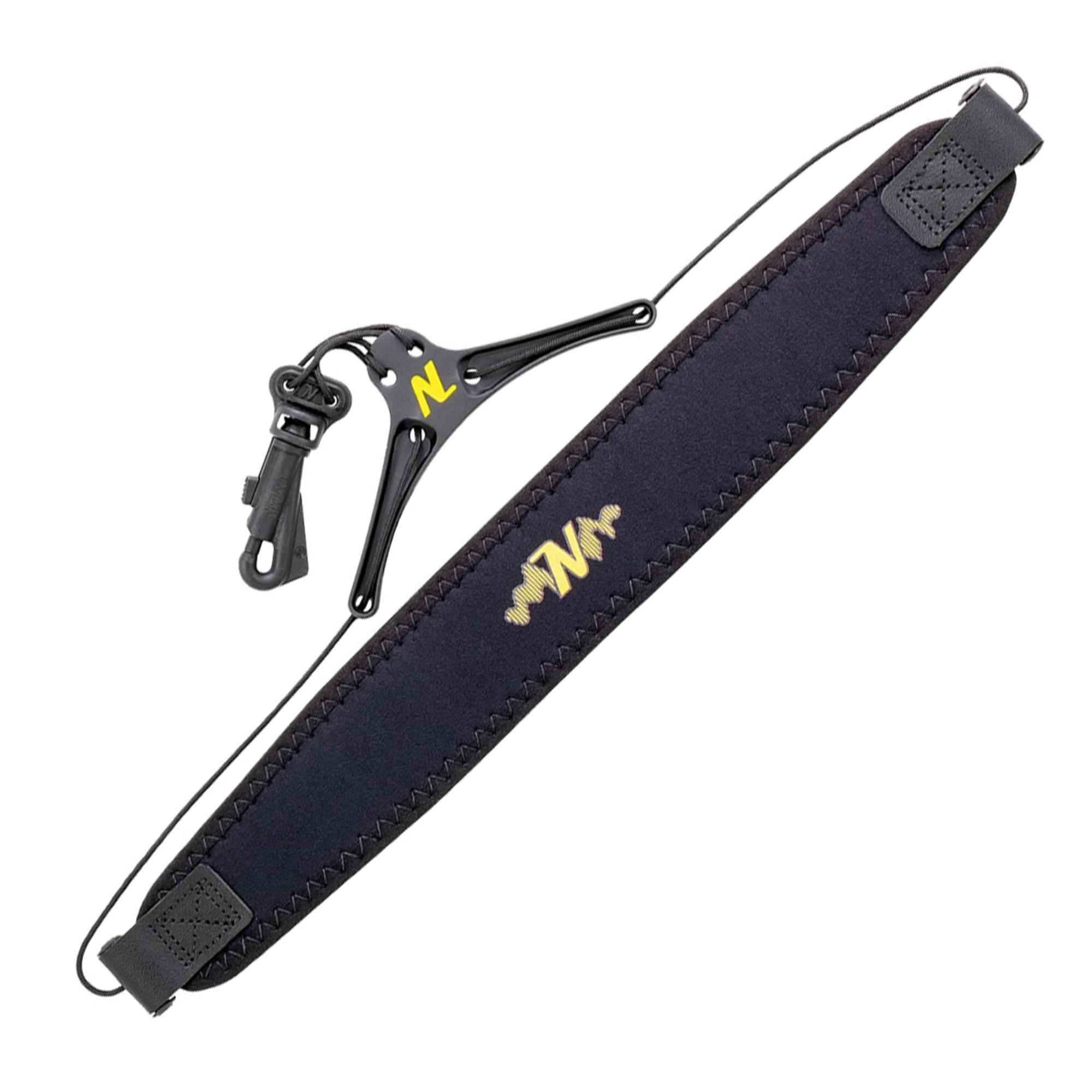 Neotech Cinturino per sassofono Bravo | Imbottitura in neoprene | Nucleo in memory foam | Papillon in alluminio previene la costrizione | Prodotto negli Stati Uniti