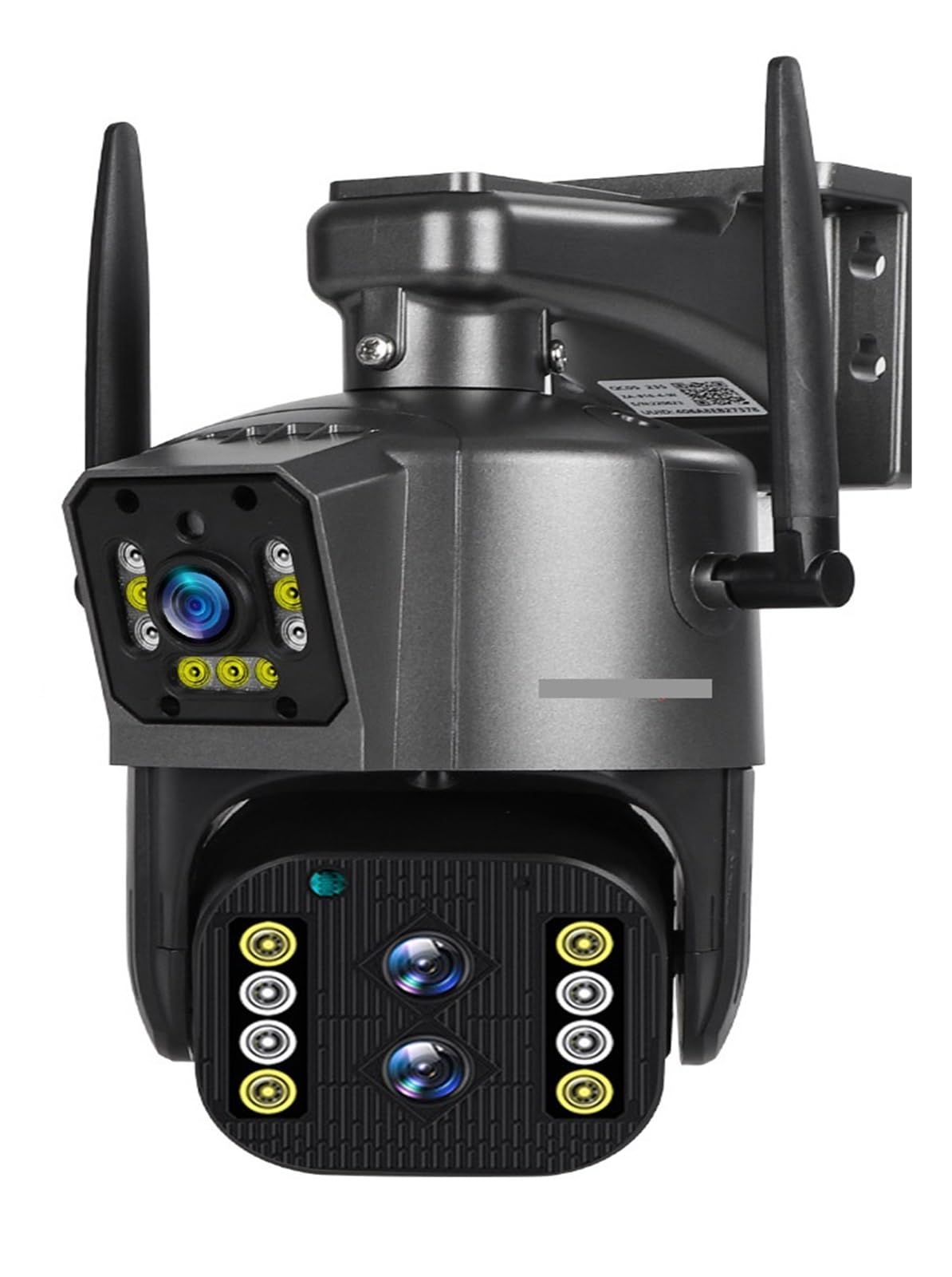 MKHJKIOII Security Camera, 8MP 4K IP Camera Outdoor PTZ Three Lens Dual Screen 10X Optical Zoom Auto Tracking Waterproof Security CCTV Cam(WIFI 8MP Add 128GB)