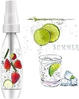 DEAUVIOR Portable 1L Soda Maker - BPA-Free Manual Sparkling Water Carbonator, No Electricity, Ideal for Travel & Home