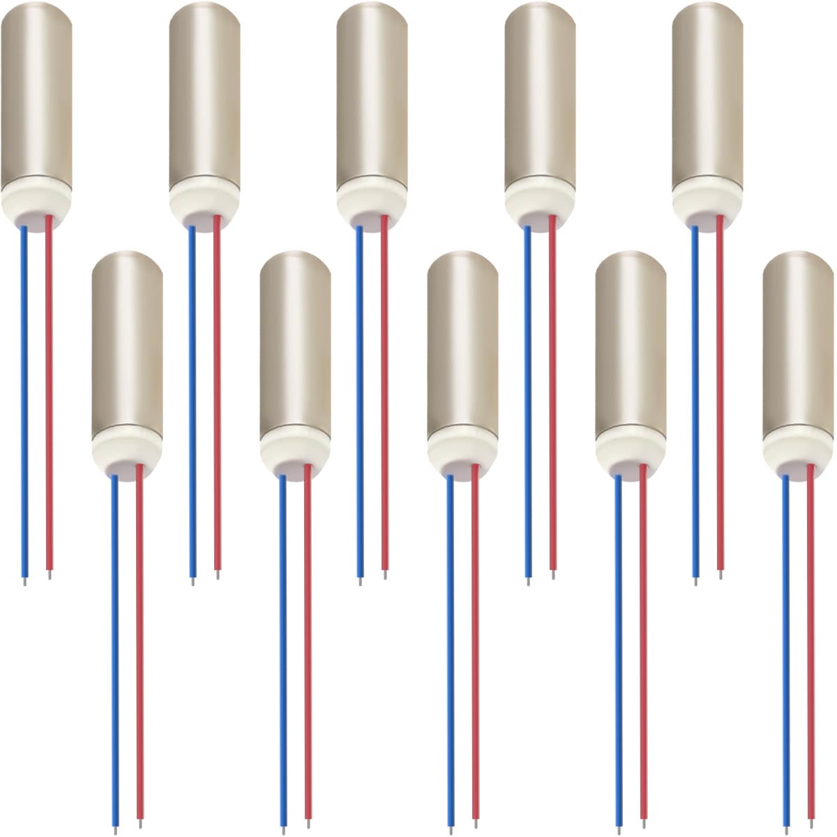 JYUDAUFU 10 Pcs Coreless Motor DC 1.5-3 V 7 mm × 25 mm 8000-16000 RPM Built-in Vibration Motor, Hollow Cup Waterproof Motor for Electric Toothbrush, Toy, Model Aircraft — image 1