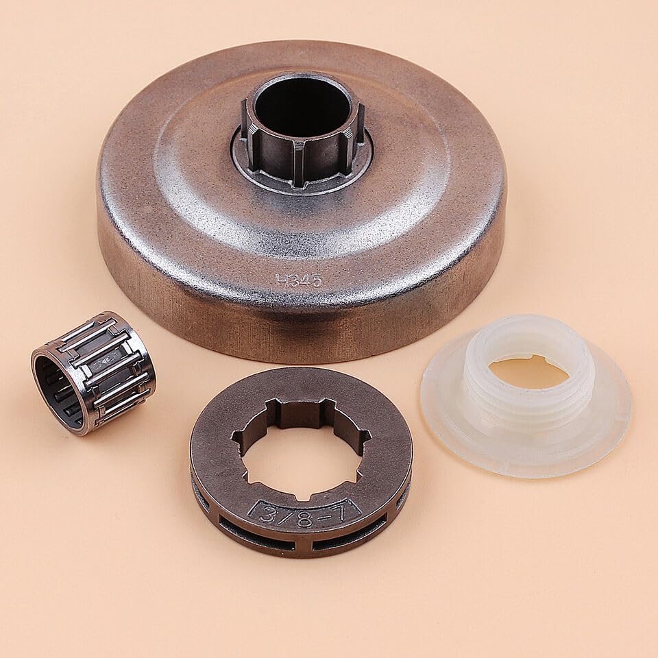 3/8" Clutch Drum Sprocket Bearing Fit for Husqvarna 445 450 E Chainsaw Worm Gear Kit