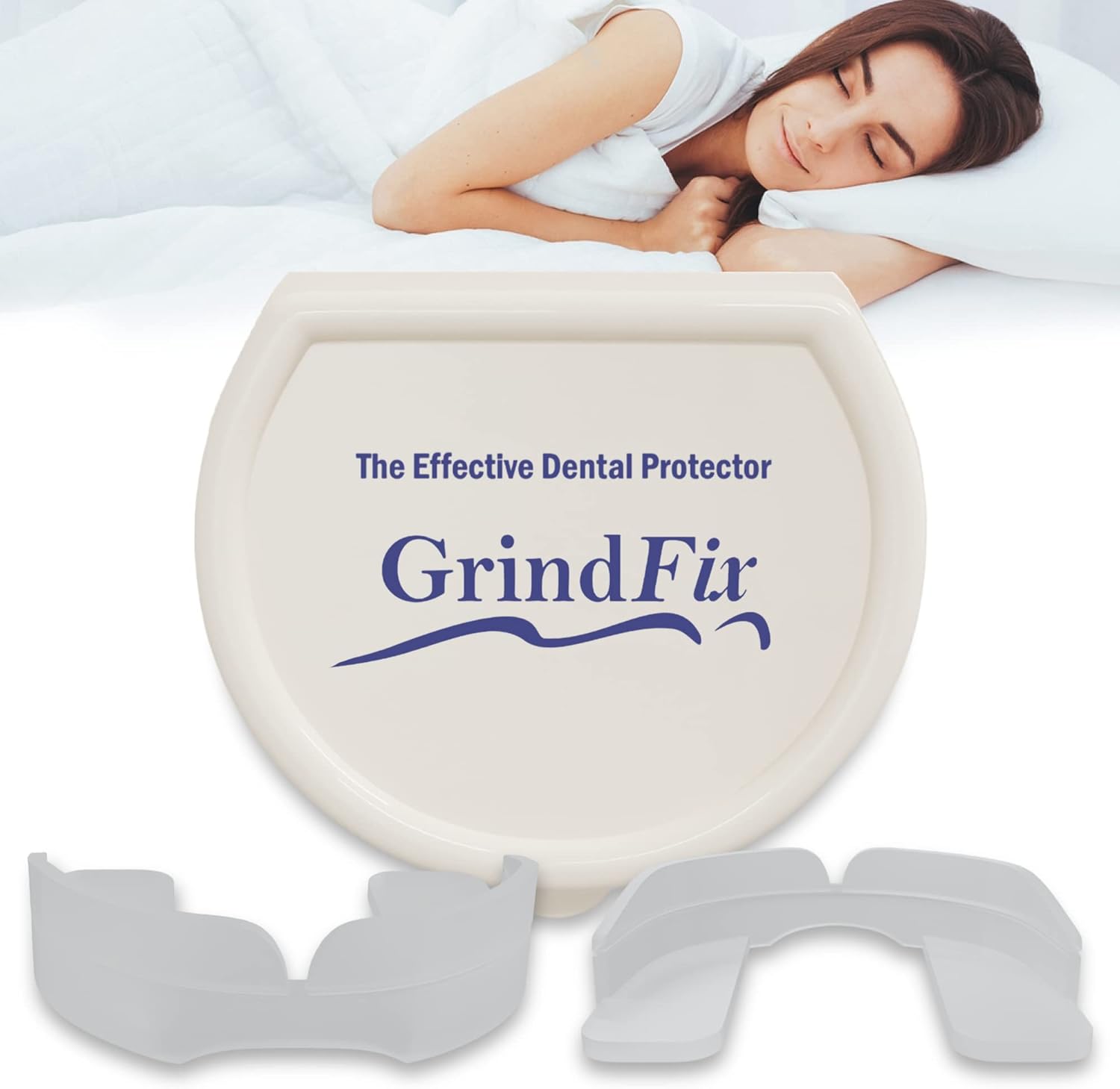GrindFix Mouth Guard for Teeth Grinding One Size Fits All Ready to