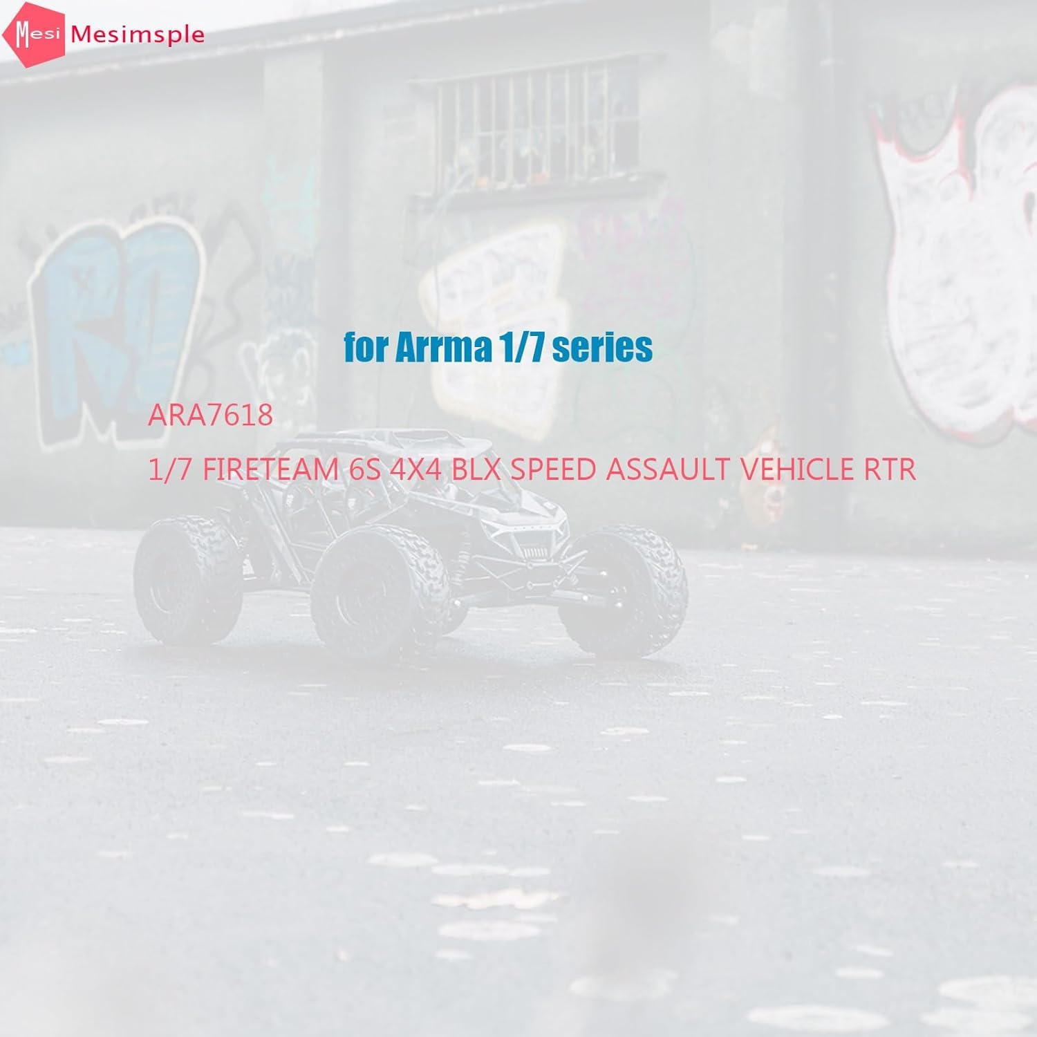 Mesimsple Steel Fireteam 6S BLX Drive Shaft & Wheel Hex Hub for Arrma 1/7 Fireteam Front Rear CVD Driveshaft Upgrades Part