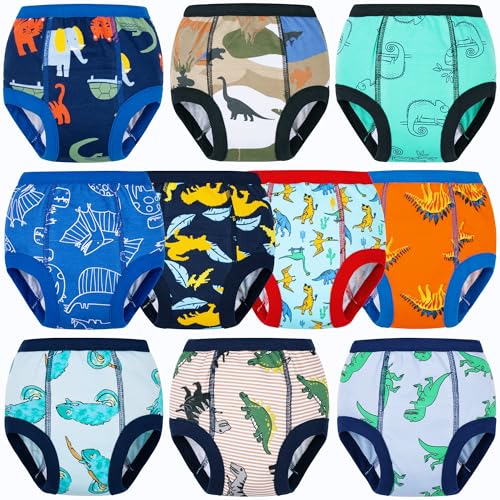 Image of BIG ELEPHANT 10-Packs Training Underwear Absorbent Toddler Potty Trained Pants for Boys and Girls, 12 Months - 9 Years