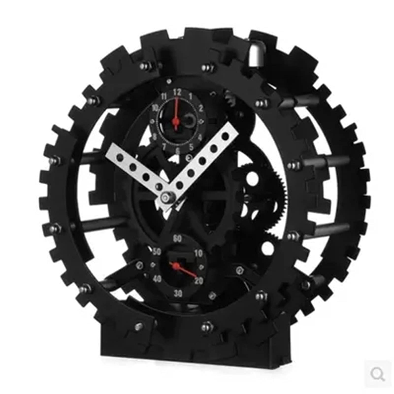 Amazon.co.jp: 目覚まし時計、現代の機械式産業用時計、歯車時計卓上