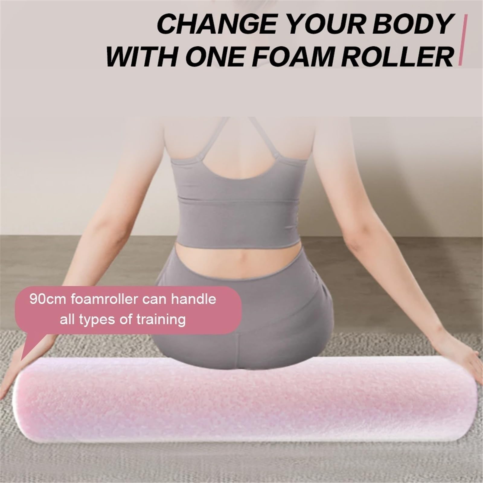 Foam Roller Schaumstoffrolle, Yoga-Säule, Massage-Übungsrolle for Yoga und Pilates faszienrolle