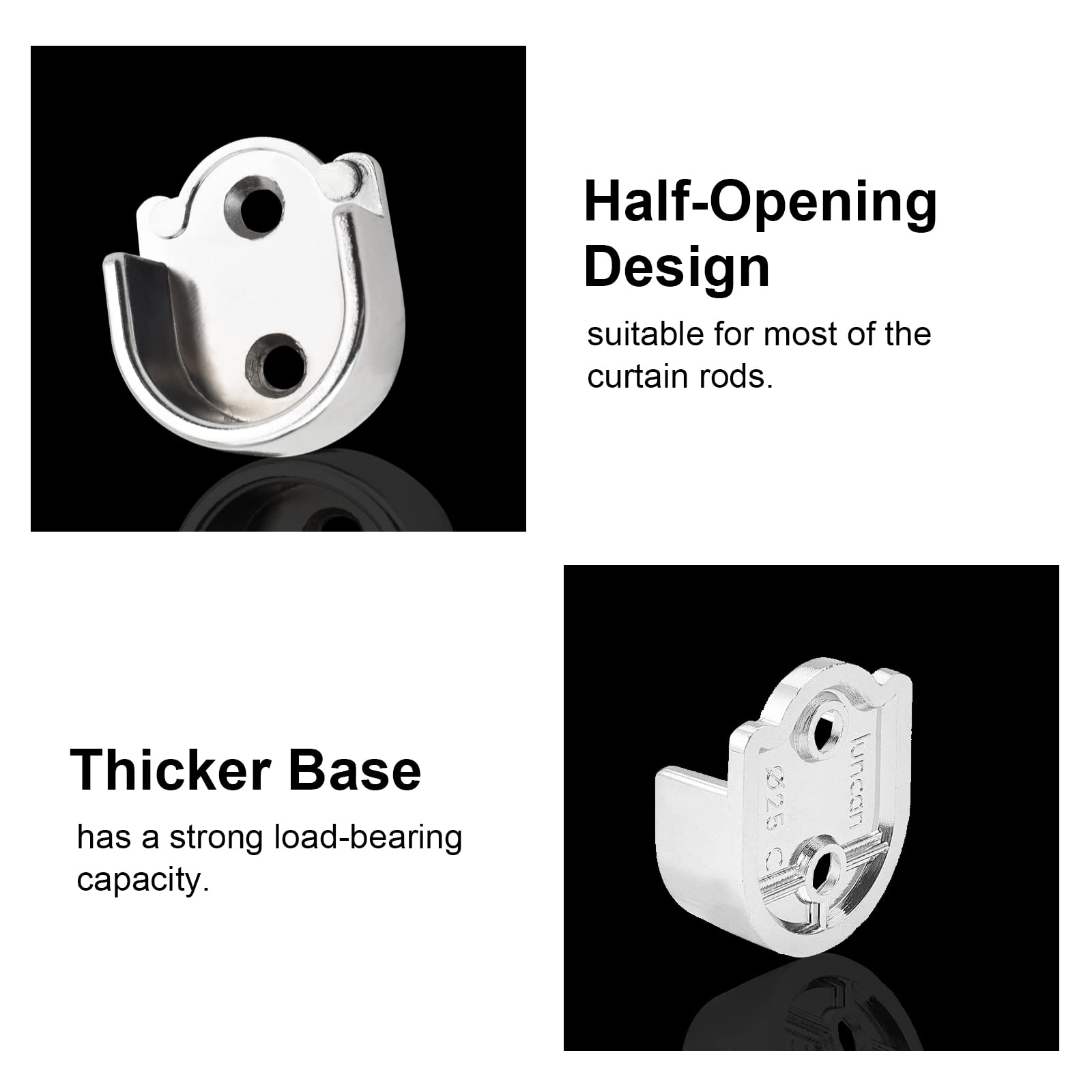 Aexit 22mm Dia Pijp Flens Socket Rail Staaf Ondersteuning Houder Beugel 2 STKS voor Garderobe