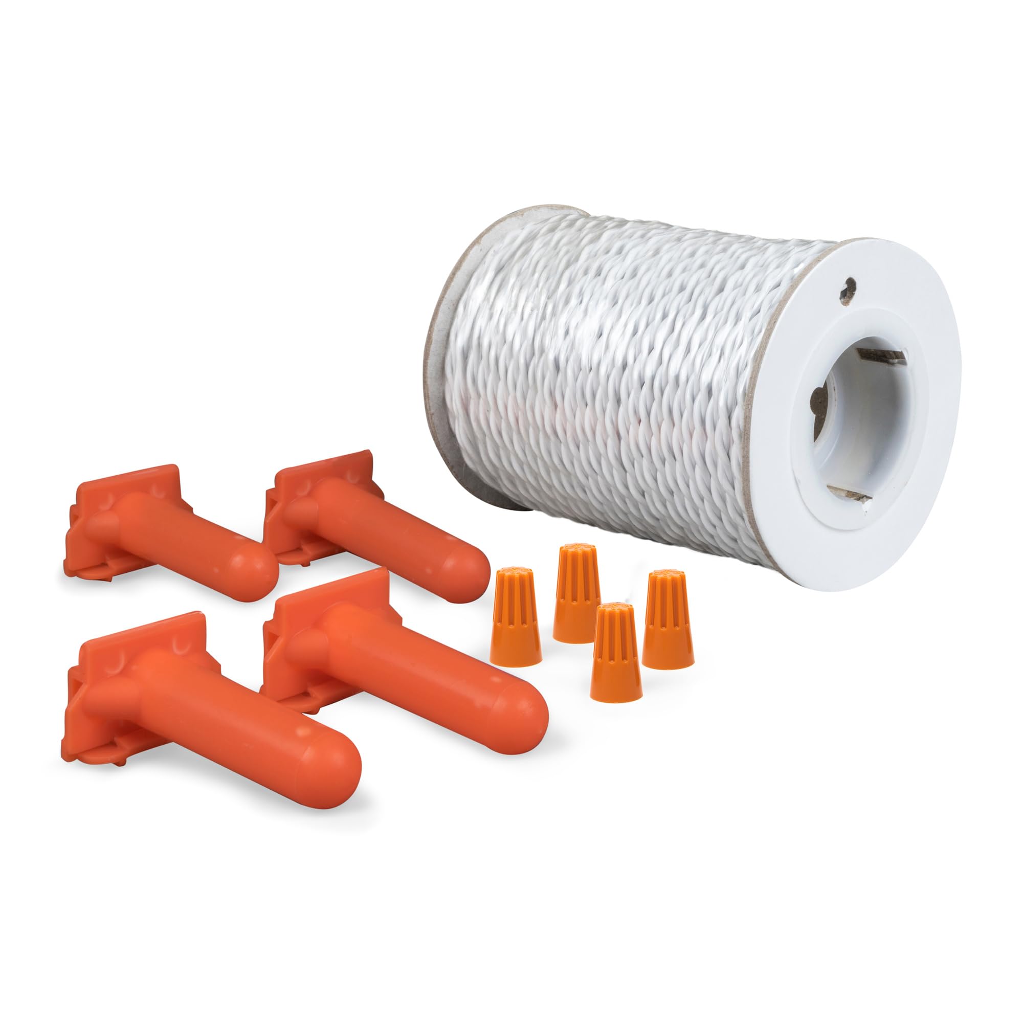 Twisted Wire Kit - Safe Crossing Points for In-Ground Fence Systems - Contains 100 ft Pre-Twisted Boundary Wire, 4 Waterproof Splice Capsules & 4 Connectors