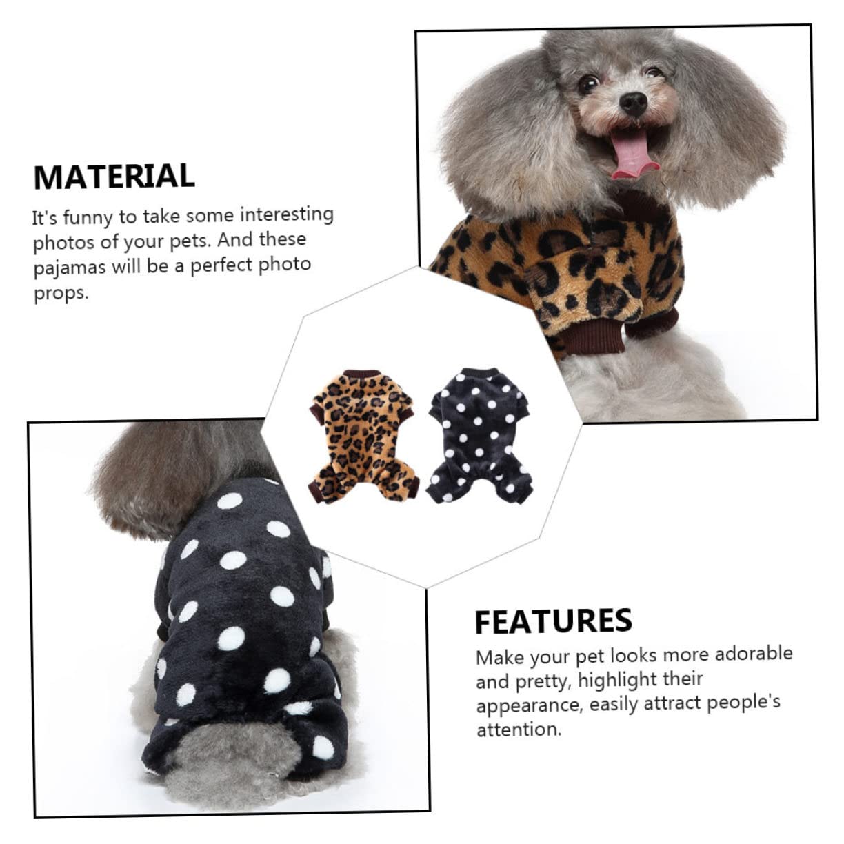 Sosoport 4pezzi Abbigliamento Per Cani Costumi Autunnali Adorabili Per Animali Domestici Comodi e Decorativi Per Passeggiate e Fotografie