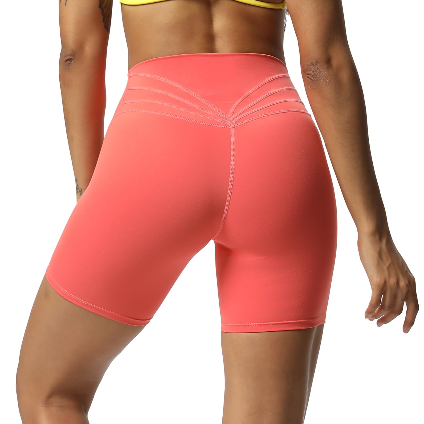 Aoxjox Trinity High-Waist Biker Shorts 6"