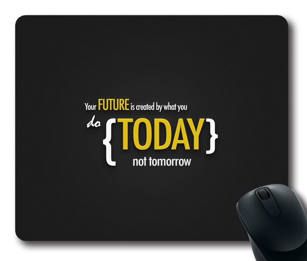 Personalized Custom Gaming Mouse Pad Oblong Shaped Inspirational Motivational Design Natural Eco Rubber Durable Computer Desk Stationery Accessories