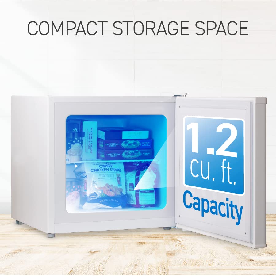 Amazon.com: Commercial Cool CCUK12W 1.2 Cu. Ft. Upright Freezer