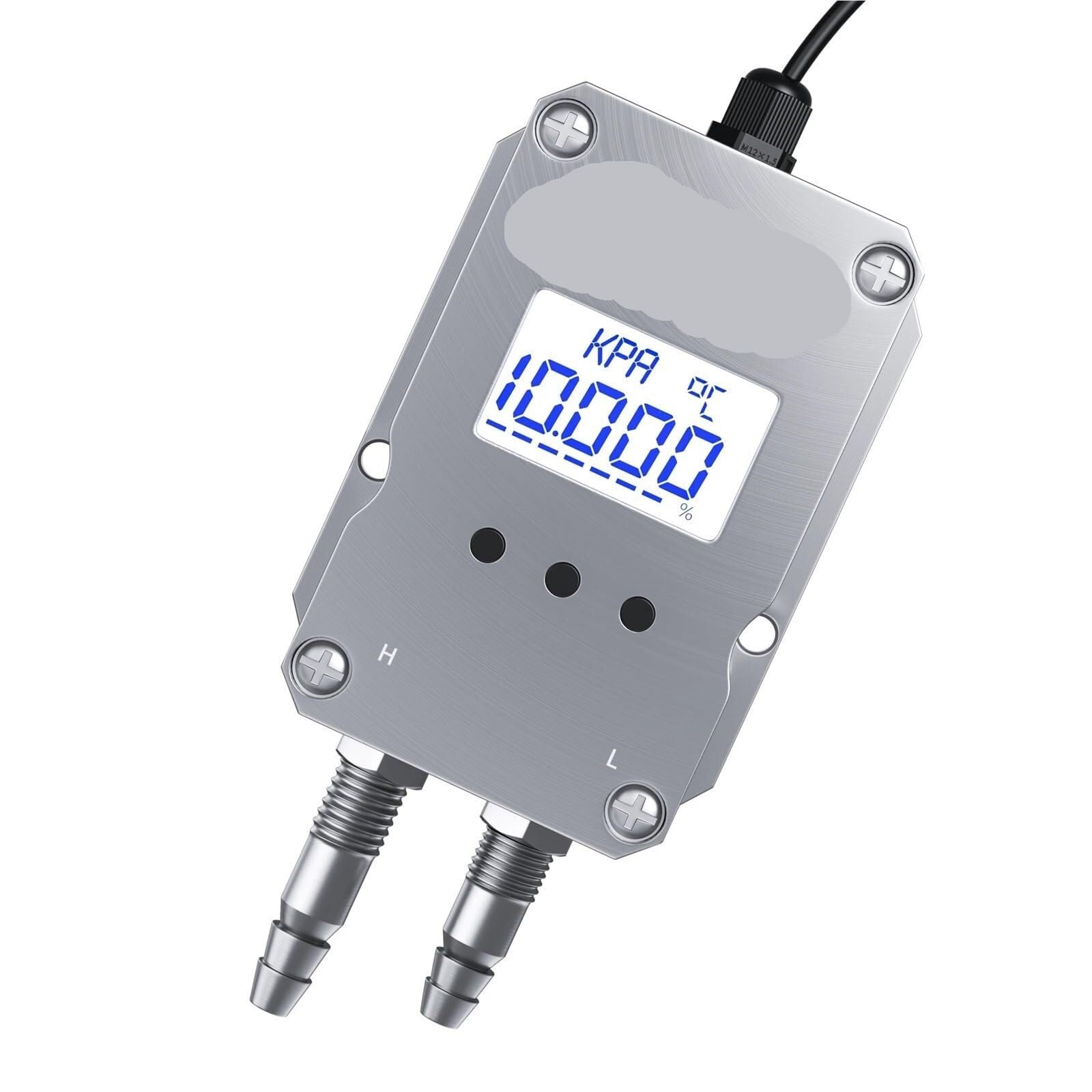 Amrttwy 0-3Kpa Pressure Transmitter, Pressure Transmitters Differential Transmitter Digital Sensor 4-20 Ma(0-3Kpa)