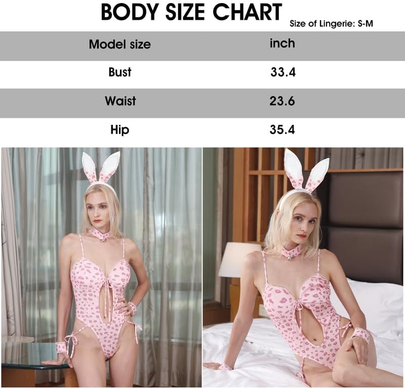 Women Sexy Lingerie Leopard Exotic Festival Teddy Babydoll Clubbing Cute Outfits with 3 extras - Image 6