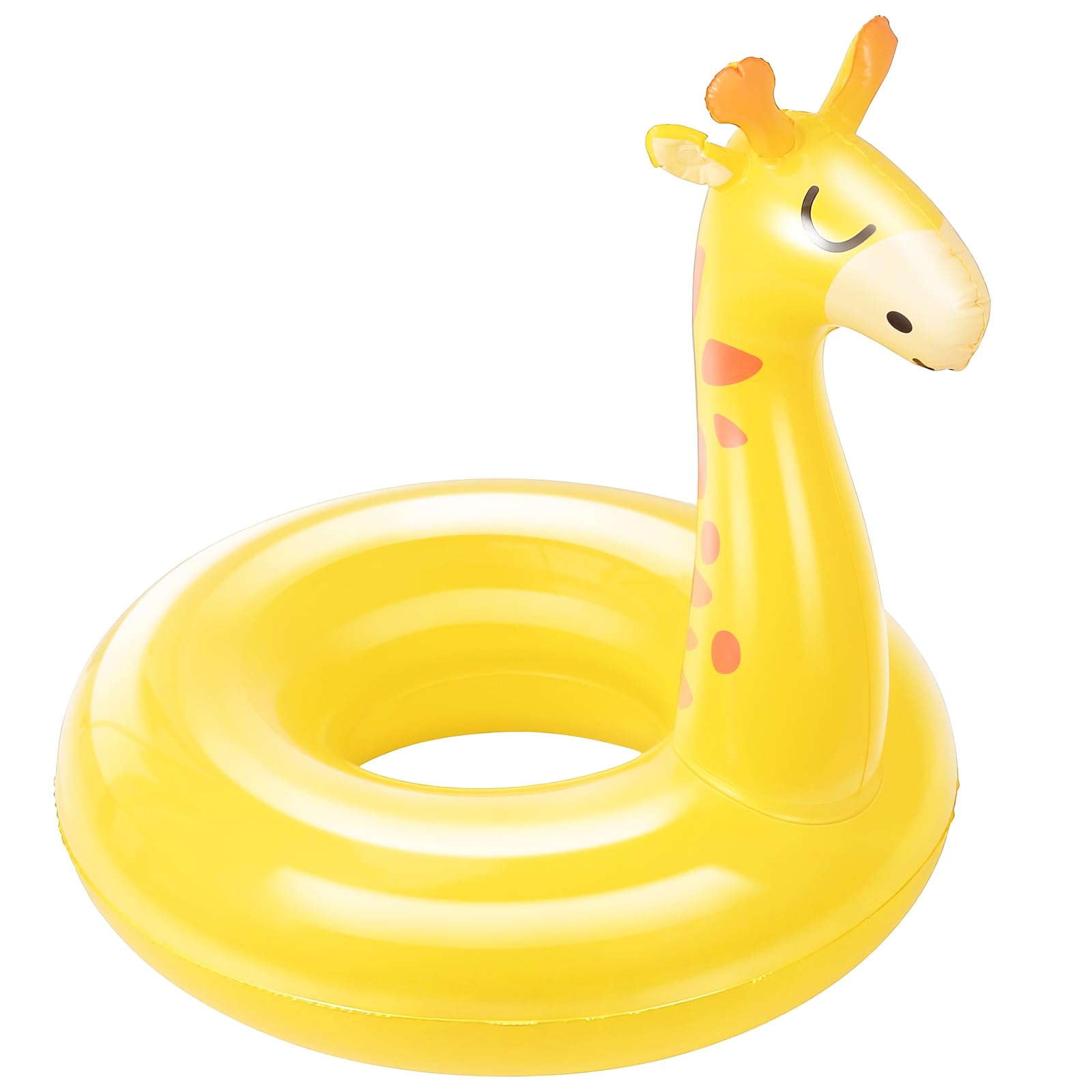 MoKo Toddler Pool Floats, Cartoon Inflatable Floaties, Inflatable Swimming Tubes Float for Kids, Outdoor Water Pool Toys, Summer Beach Party Supplies for Child, 70#, Yellow Giraffe โ image 1