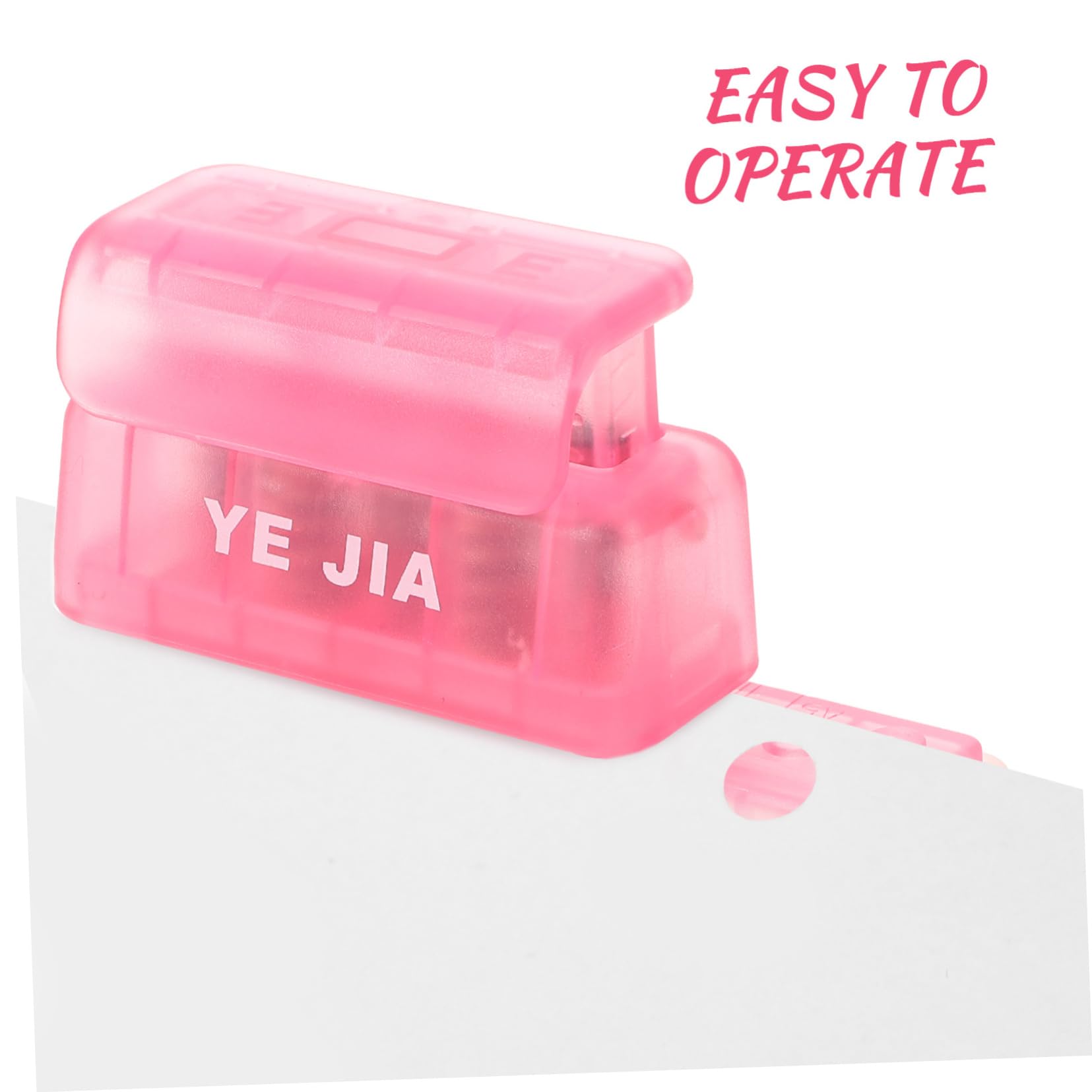 COHEALI 4pezzi Prodotto Indicato Titolo Generato Seguendo Le Linee Guida e Requisiti Forniti Punzonatrice Per Carta Plastica Perforatore Portatile Per Artigianato Design Compatto e