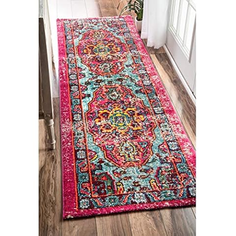 nuLOOM Corbett Vintage Boho Runner Rug, 2' 6" x 8', Multi Cover