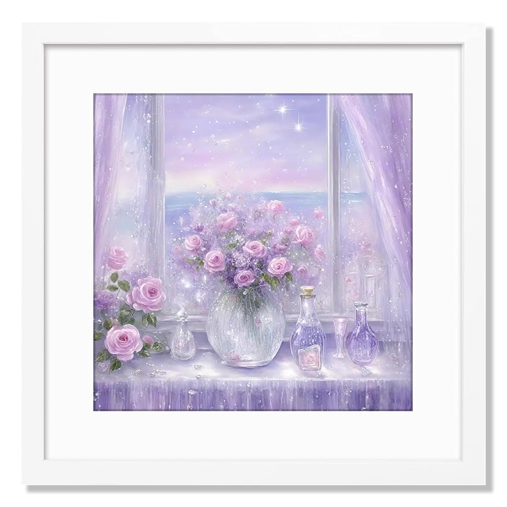 20x20 Frame White, Display Picture 16x16 with mat or 20x20 Without mat, Photo Poster Picture Frame Wall Mounting Home Decor, 1-PCS