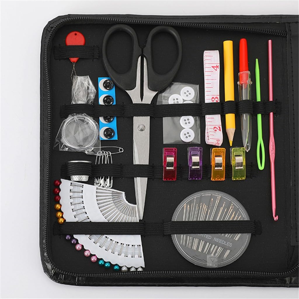 Kit de Costura de Viaje para el hogar, fácil de Llevar, 30 Hilos, Conjunto de Costura para reparación, 112 Piezas