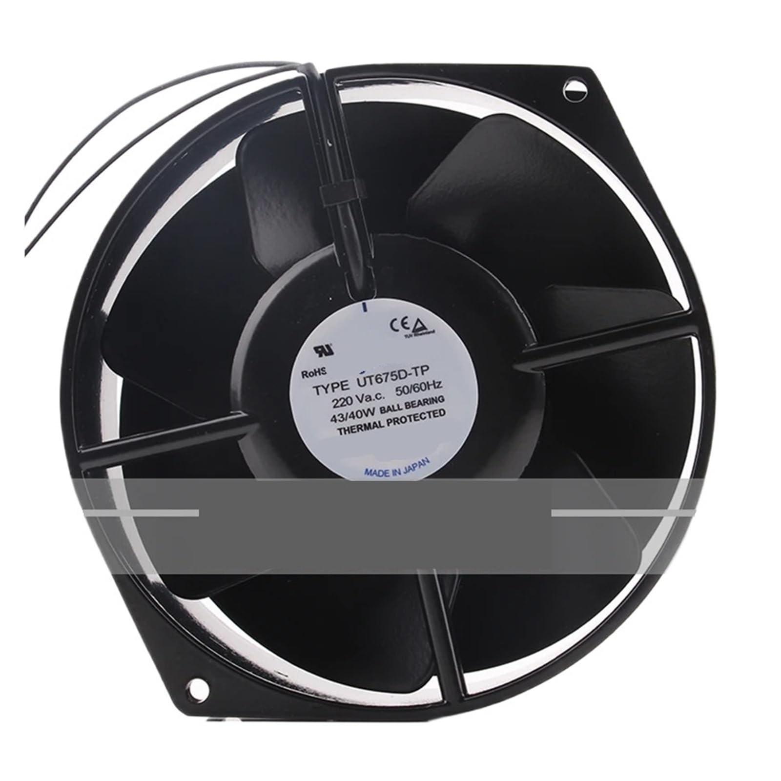 YMUGUEGH UT675D-TP 220V 43/40W 2-wire Cooling Fan 175X150X55MM