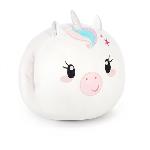 Legami - ¡Cojín Super Soft! Tema Unicorn, Calientamanos, Súper Suave, Idea de Regalo, 25x24 cm