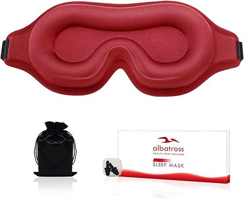 Máscara de dormir para dormir de lado, máscara de ojos mejorada con copa contorneada 3D para hombres y mujeres, bloqueo de luz, máscara de ojos con