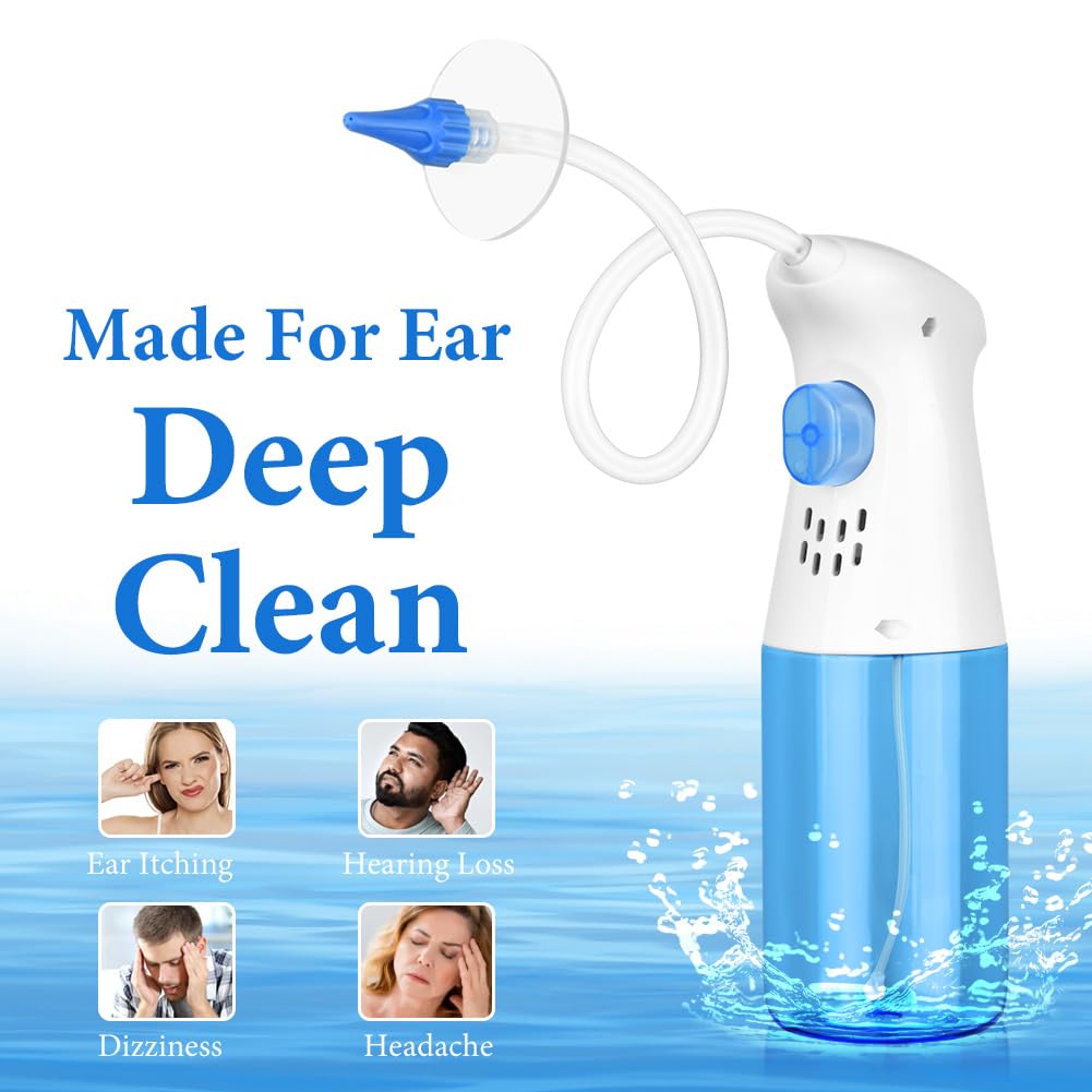 Kit de Retrait de Cérumen, Kit de Nettoyage Manuel pour Lave-oreille, Nettoyant auriculaire Safe Effective pour adultes&enfants