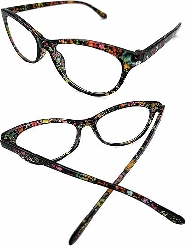 Miniatura 7 de CVVTSPE Paquete de 3 lentes de lectura con bloqueo de luz azul, elegantes ojos de gato, lectores de computadora, antifatiga ocular y deslumbramiento