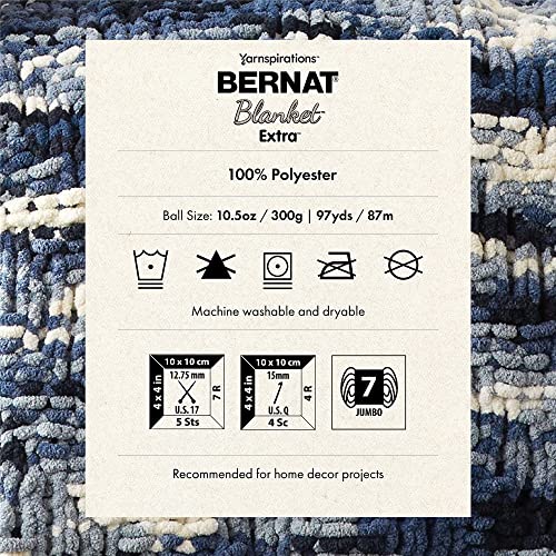 Image of Bernat Blanket Extra Light Teal Yarn - 2 Pack of 300g /10.5oz - Polyester - 7 Jumbo - 97 Yards - Knitting /Crochet