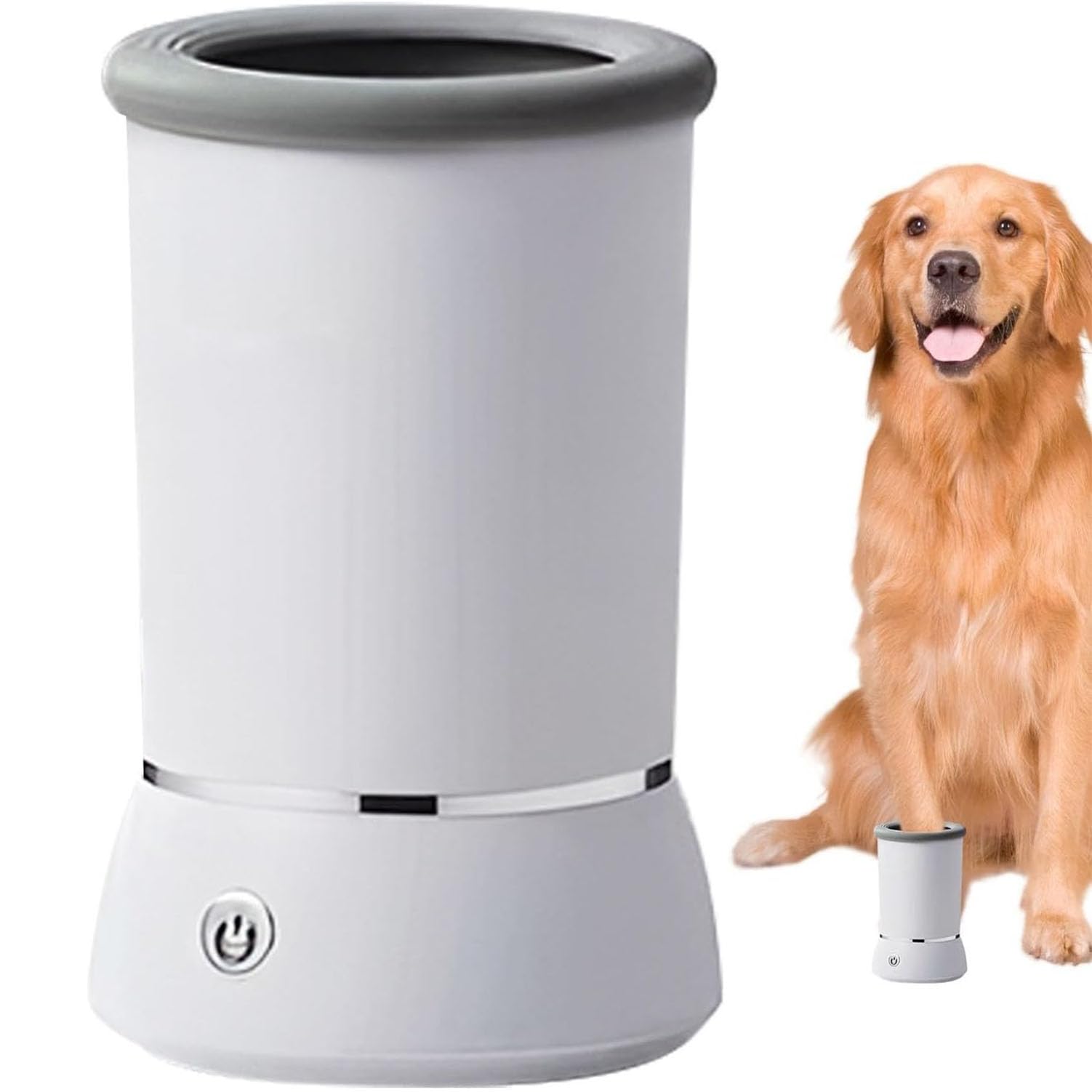 Limpiador Automático De Patas De Perro, Vaso Para Lavar Pies De Mascotas Alimentado Por USB Con Tapa a Prueba De Salpicaduras, Limpieza Profunda De 360° Y Fácil De Desmontar Para Gatos Y Perros