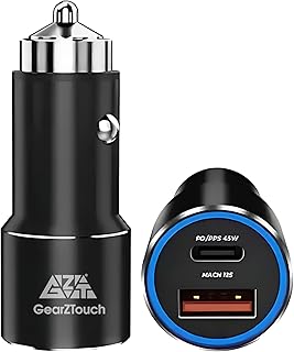125W Dual Port Fast Smart Car Charger- SuperVooc All Metal PD Quick 45W PD/PPS+80W SuperVOOC Compatible with iPhone & Android Samsung, Vivo, Oppo & Tablets All Brand- Black-image-30
