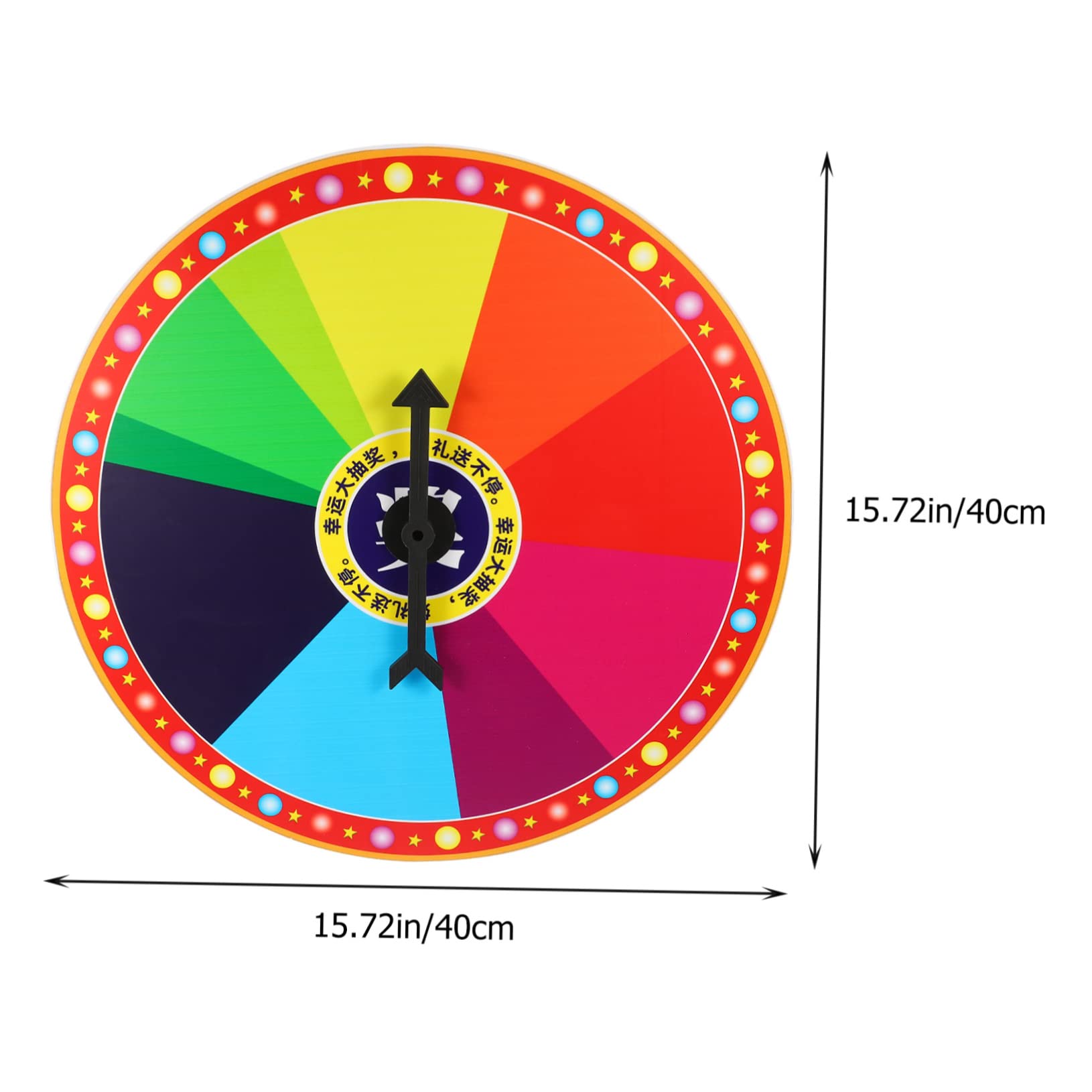 NAMOARLY Wall Mounted Prize Wheel Wheel for Party Games Classroom Activities Fun Spinning Game Prop Easy to Use Store Engaging Prize Wheel Experience