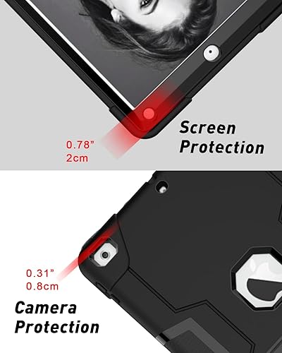 Miniatura 3 de AICase - Funda para iPad de 6 generacióniPad de 5 generación (9.7 pulgadas, modelo 20182017) AICase resistente híbrida a prueba de golpes con