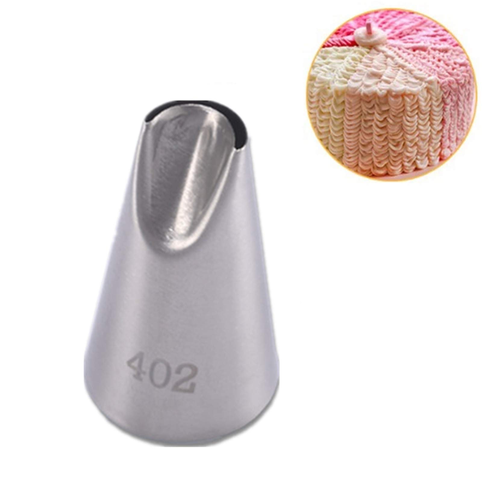 Taart Decoreren Tips, 6 Stks/set Rvs Bloem Gras Icing Piping Nozzles voor Cake Decoreren Gebak Fondant Gereedschap (Bloem Gras